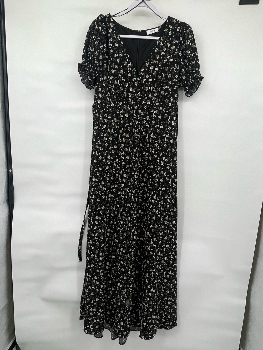 Blu Ivy Black floral maxi dress